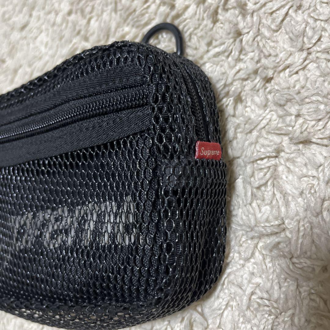 Supreme メッシュボディバッグ ブラック