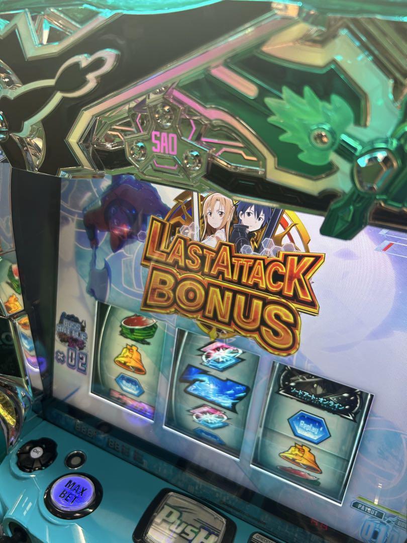 専用 パチスロ実機 ソードアートオンライン SAO ユニット付き