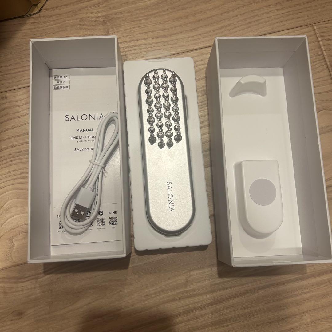 【ほぼ未使用】SALONIA EMS リフトブラシ Amazon | SALONIA サロニア EMS リフトブラシ 電気ブラシ 美顔器