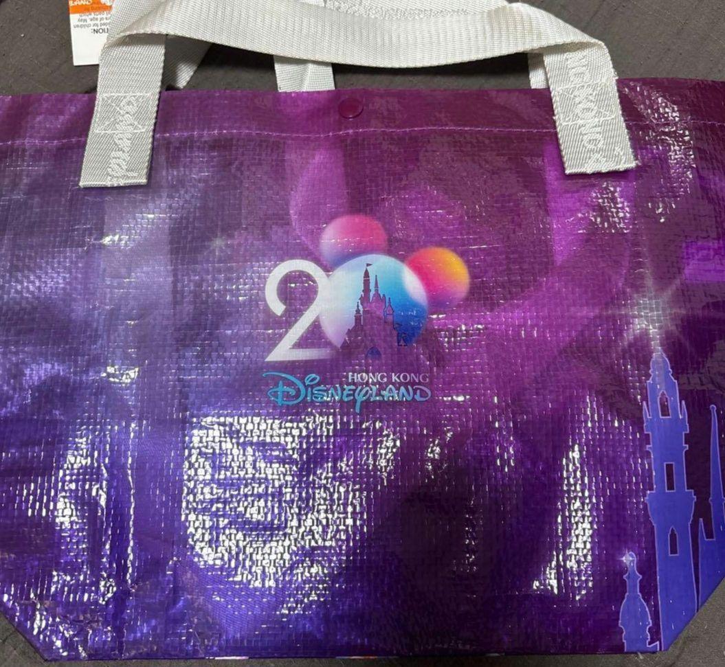 【香港ディズニー20周年限定】トートバッグ ユニセックス 香港ディズニーランド ディズニーキャラクター トートバッグ 20