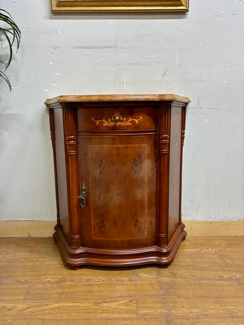 管379☆イタリア製☆象嵌細工☆キャビネット☆サイドボード☆天