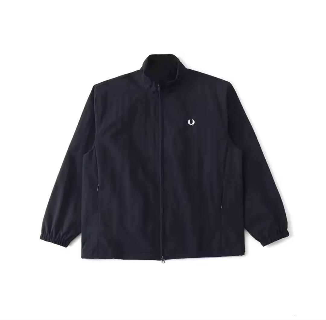 beams × FRED PERRY 別注 シェルジャケット 黒 LS・Fred Perry