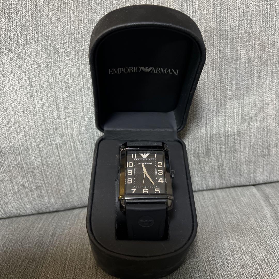 EMPORIO ARMANI 腕時計 ブラック AR-0499 - メルカリ