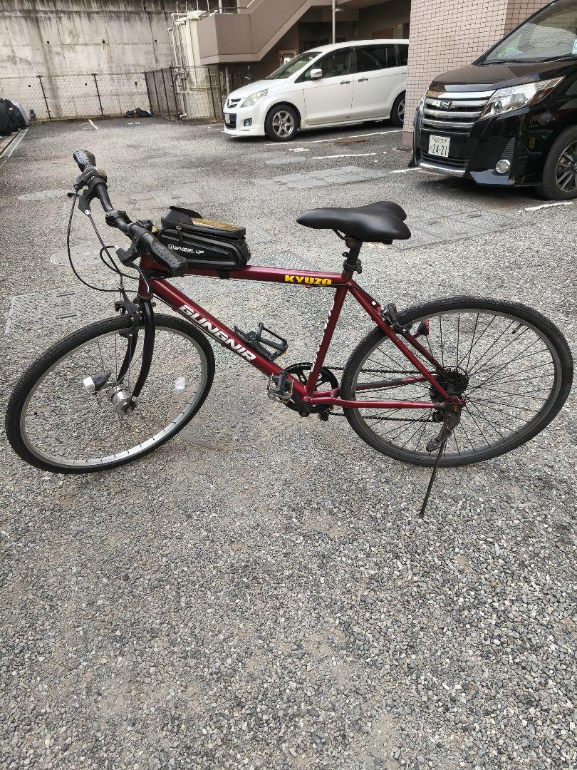 クロスバイク 赤 自転車【引き取り限定】