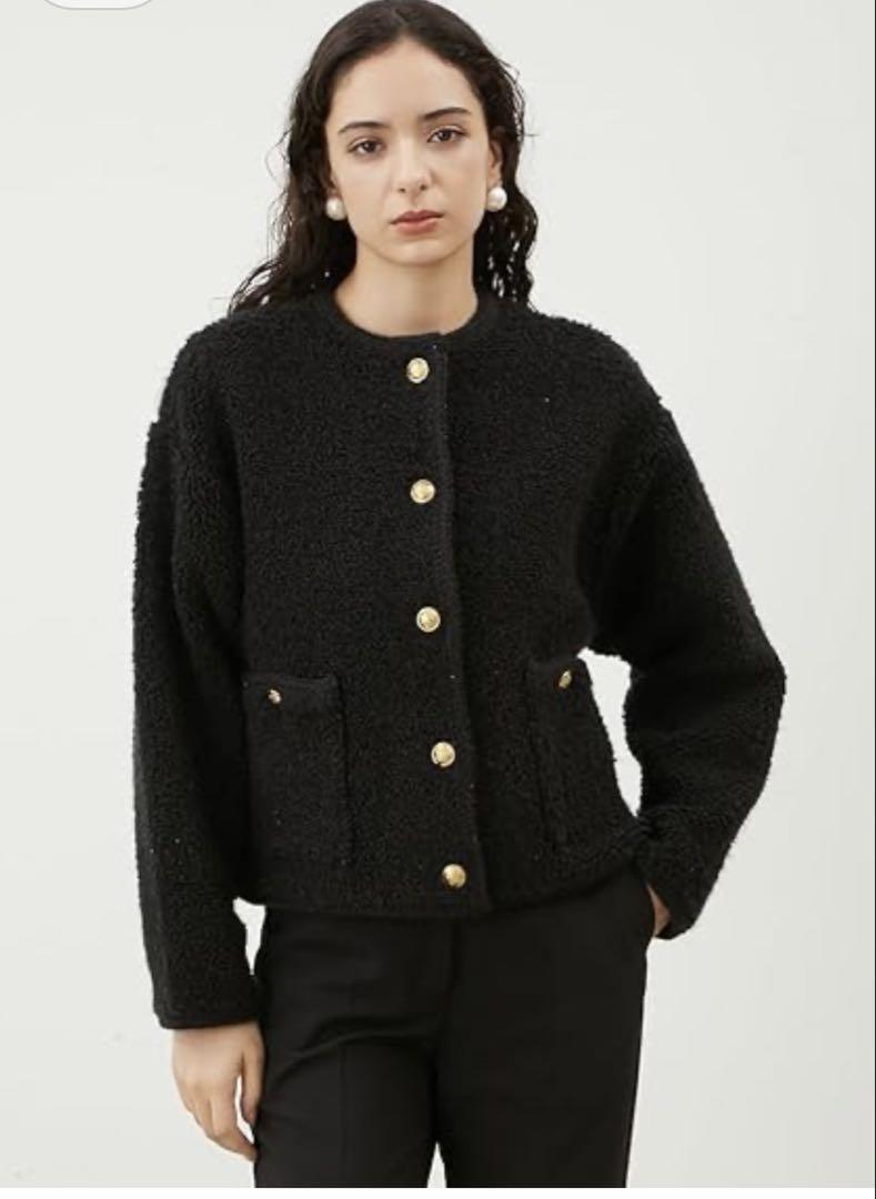 Mila Owen ノーカラージャケット ブラック　新品