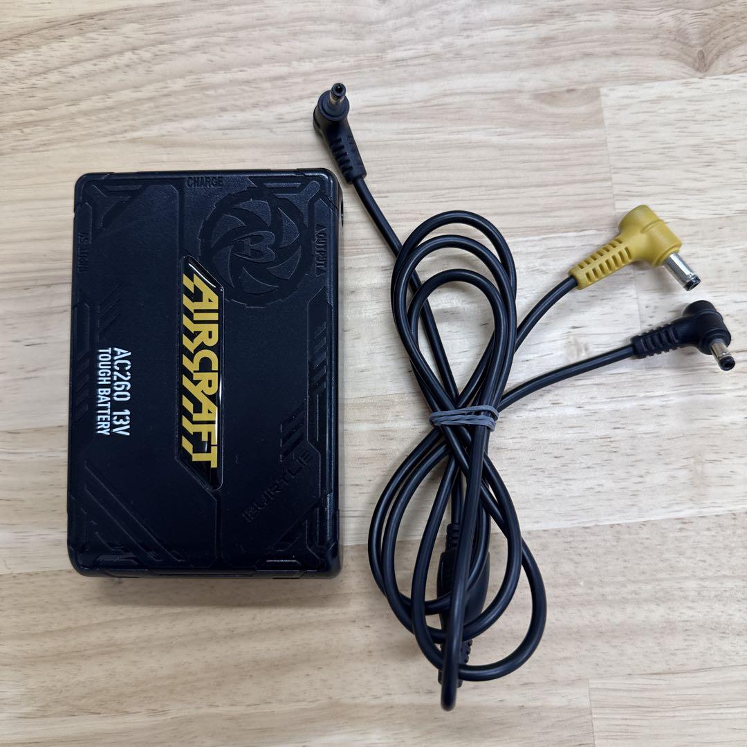 BURTLE 空調服13v バッテリー　ファン　ベスト　フル　　セット