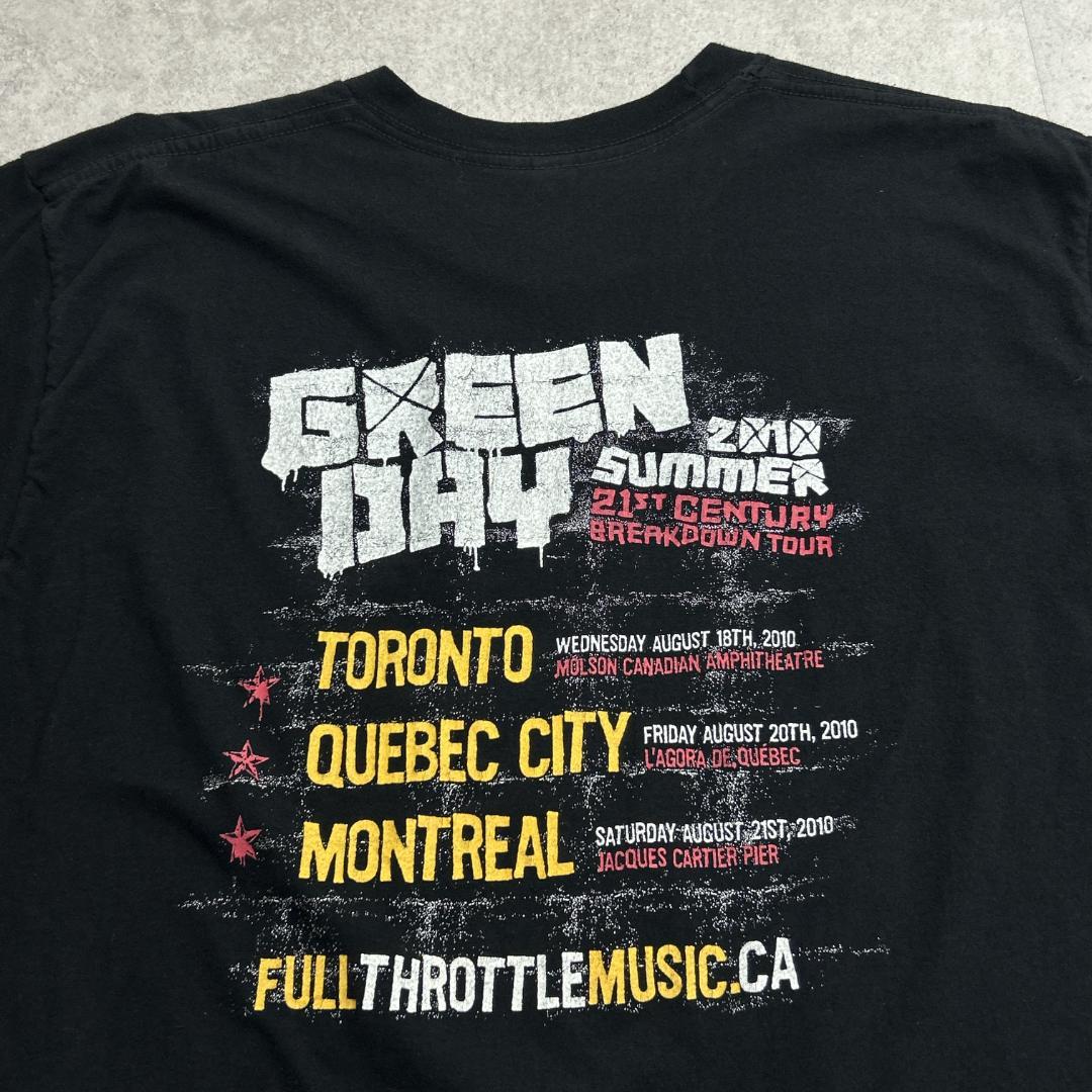 GREEN DAY グリーンデイ ツアーTシャツ Tシャツ ロック 古着 黒