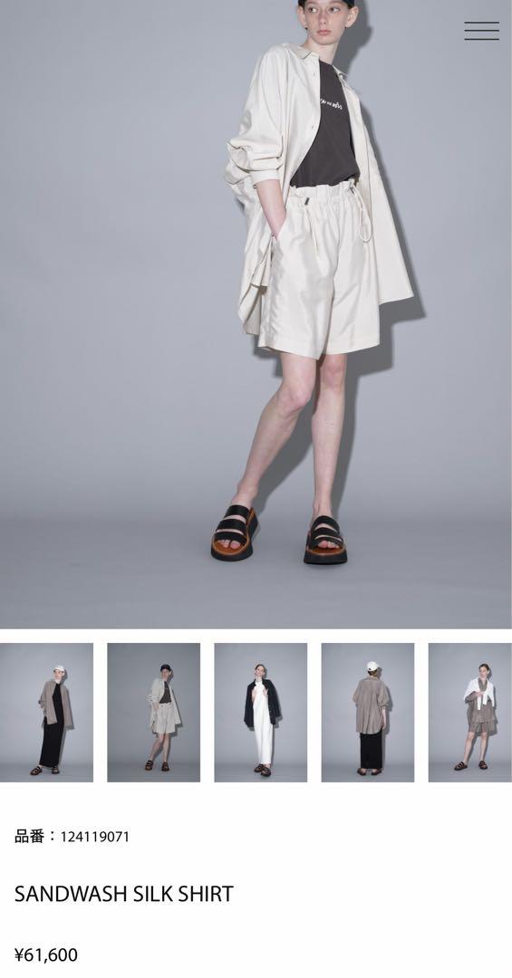sacra SANDWASH SILKセットアップ