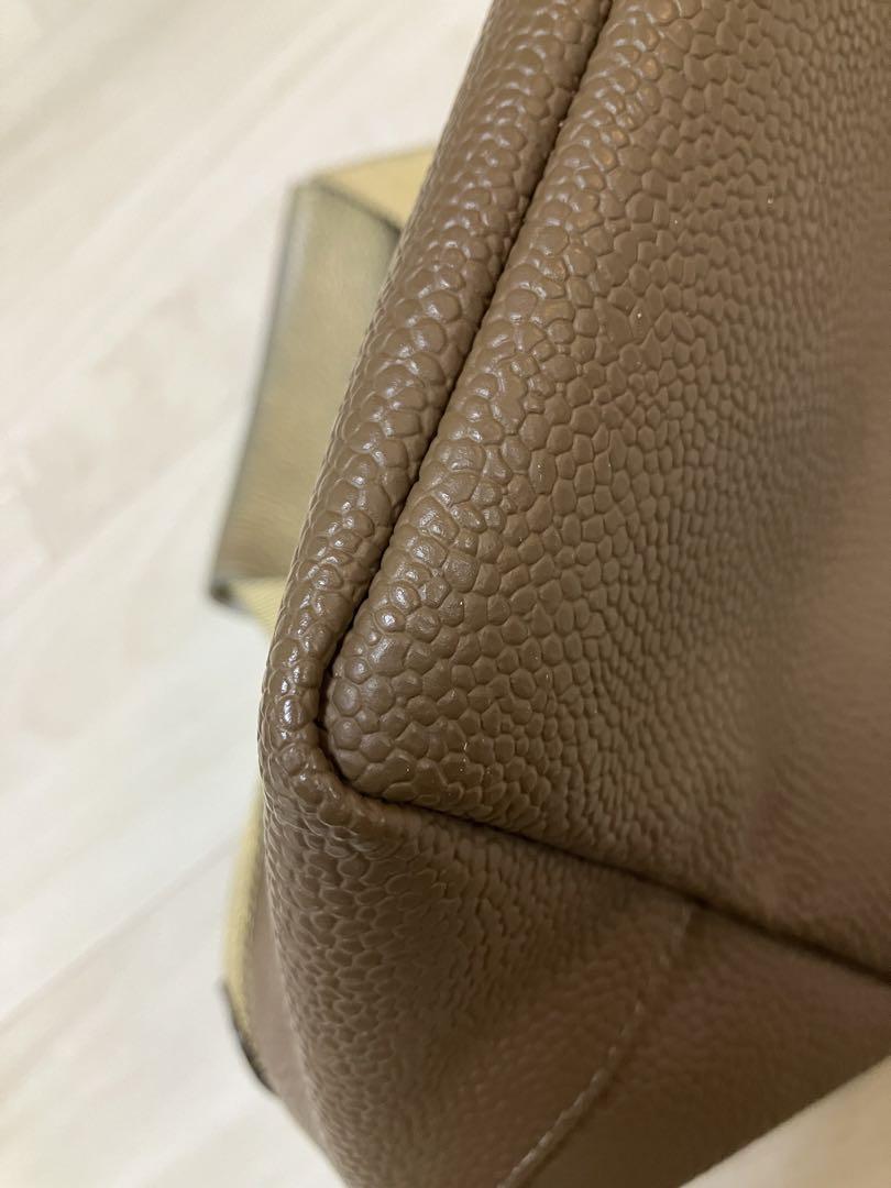 トロン様Herve Chapelier 701GP トープ×ゴールド バッグ