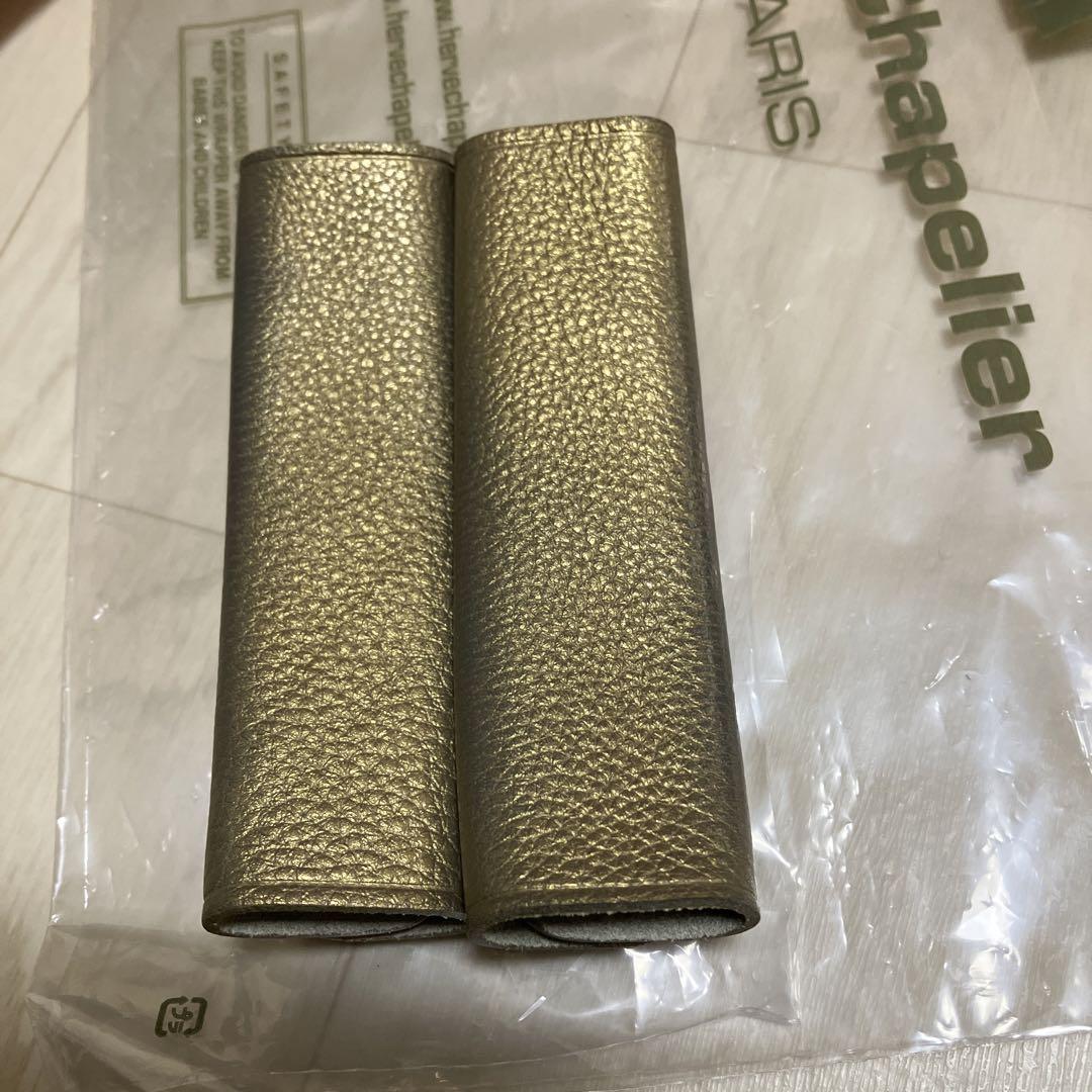 トロン様Herve Chapelier 701GP トープ×ゴールド バッグ