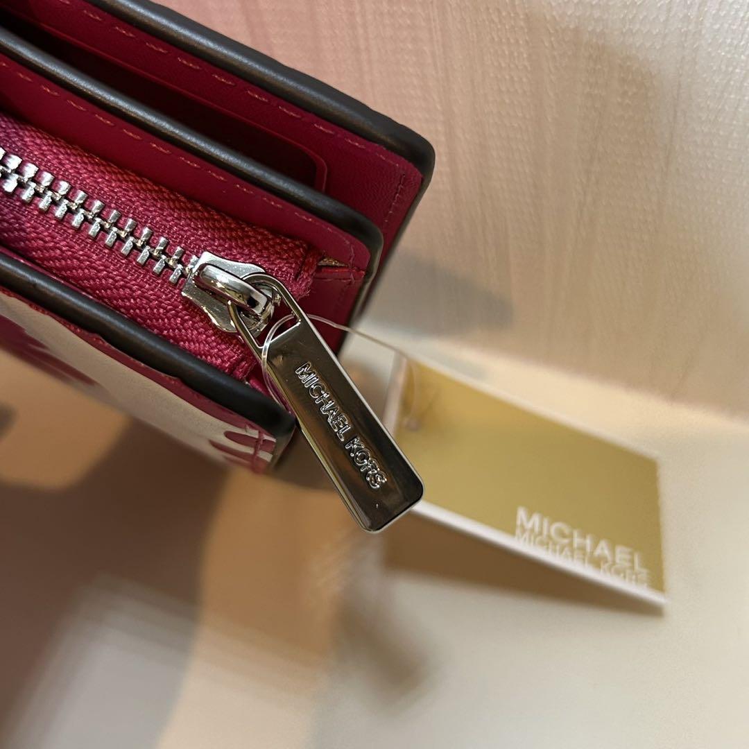 MICHAEL KORS フラワーパターン 二つ折り財布 - メルカリ
