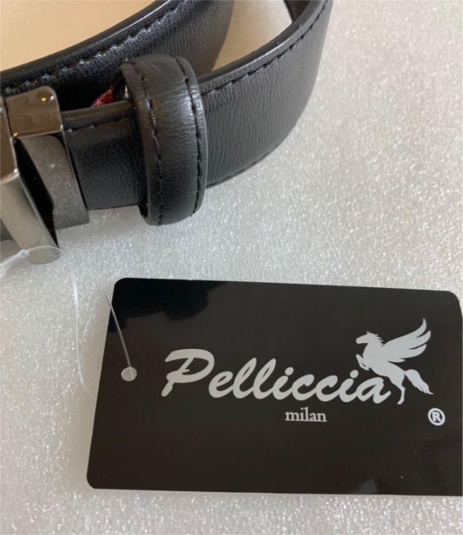 新品 PELLICCIA イタリア製 スカル メンズベルト 125㎝ プレゼント