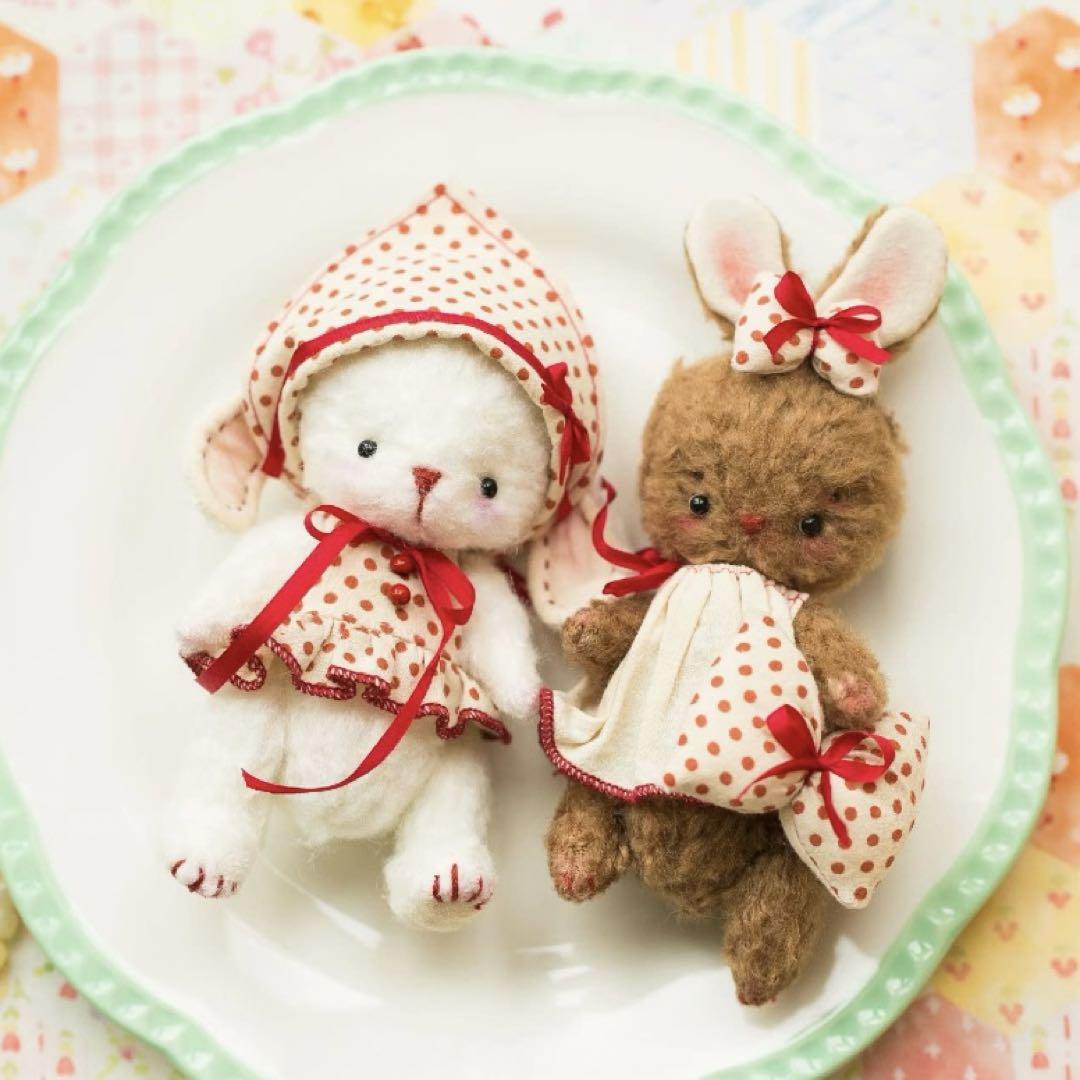 国内作家 ハンドメイド ぬいぐるみ ドット柄がすきな羊ちゃん ぬいぐるみ ハンドメイド 海外作家様