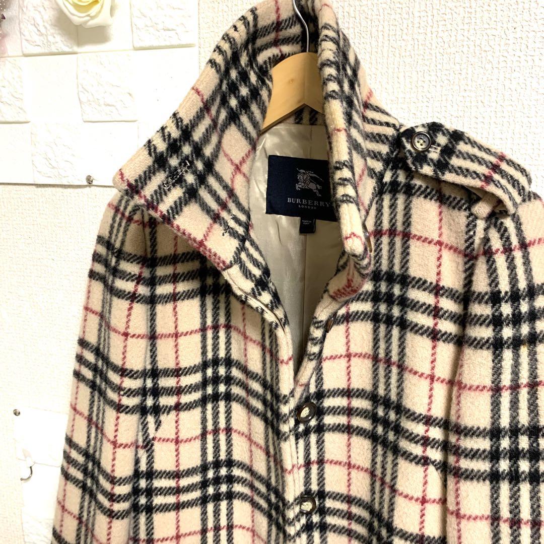 BURBERRY LONDON♡バーバリー♦ノバチェック♡ウールロングコート