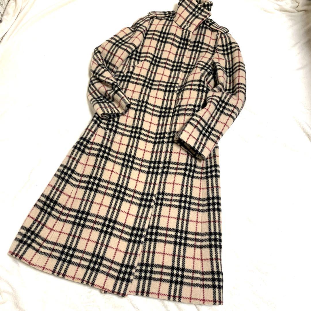 BURBERRY LONDON♡バーバリー♦ノバチェック♡ウールロングコート