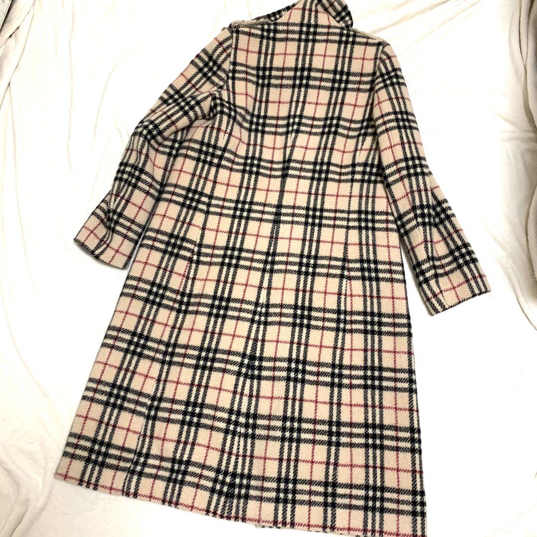 BURBERRY LONDON♡バーバリー♦ノバチェック♡ウールロングコート
