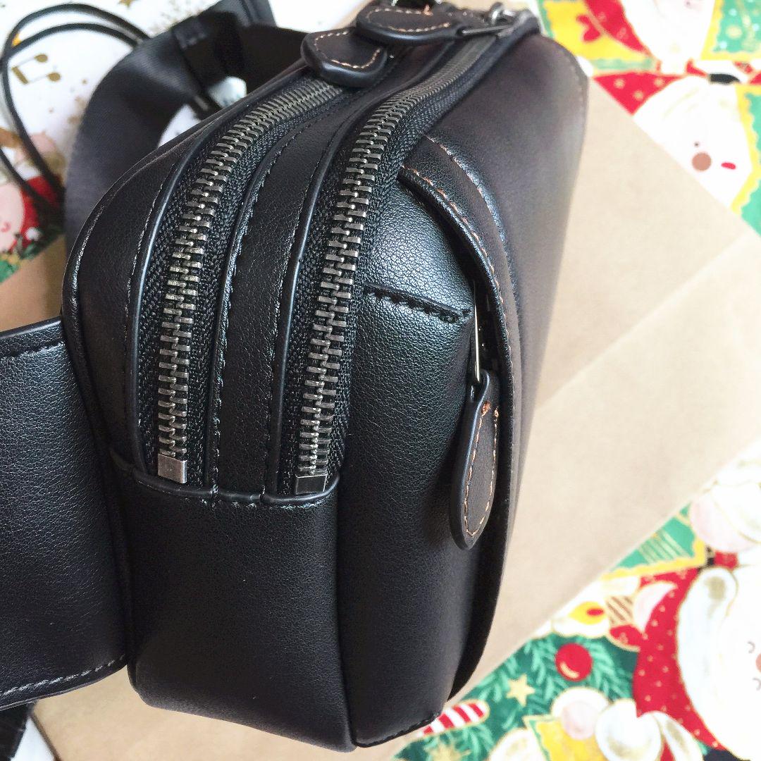 コーチ メンズバッグ ウエストバッグ ボディーバッグ F37594 ブラック COACH コーチ ボディバッグ メンズ レザー ウェストポーチ