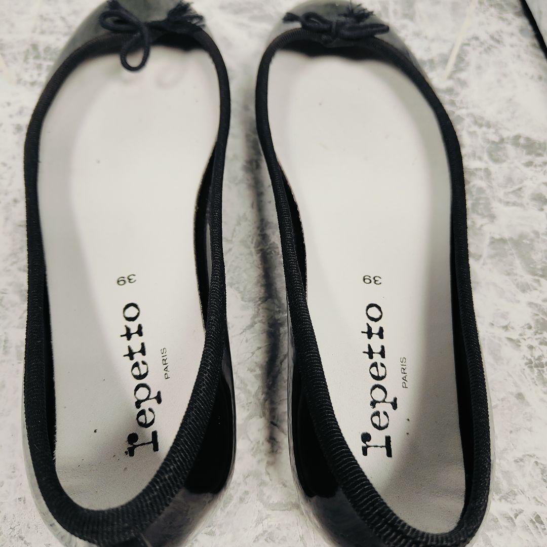 Repetto　レペット　39　サンドリオン　バレエシューズ 　レイン　黒