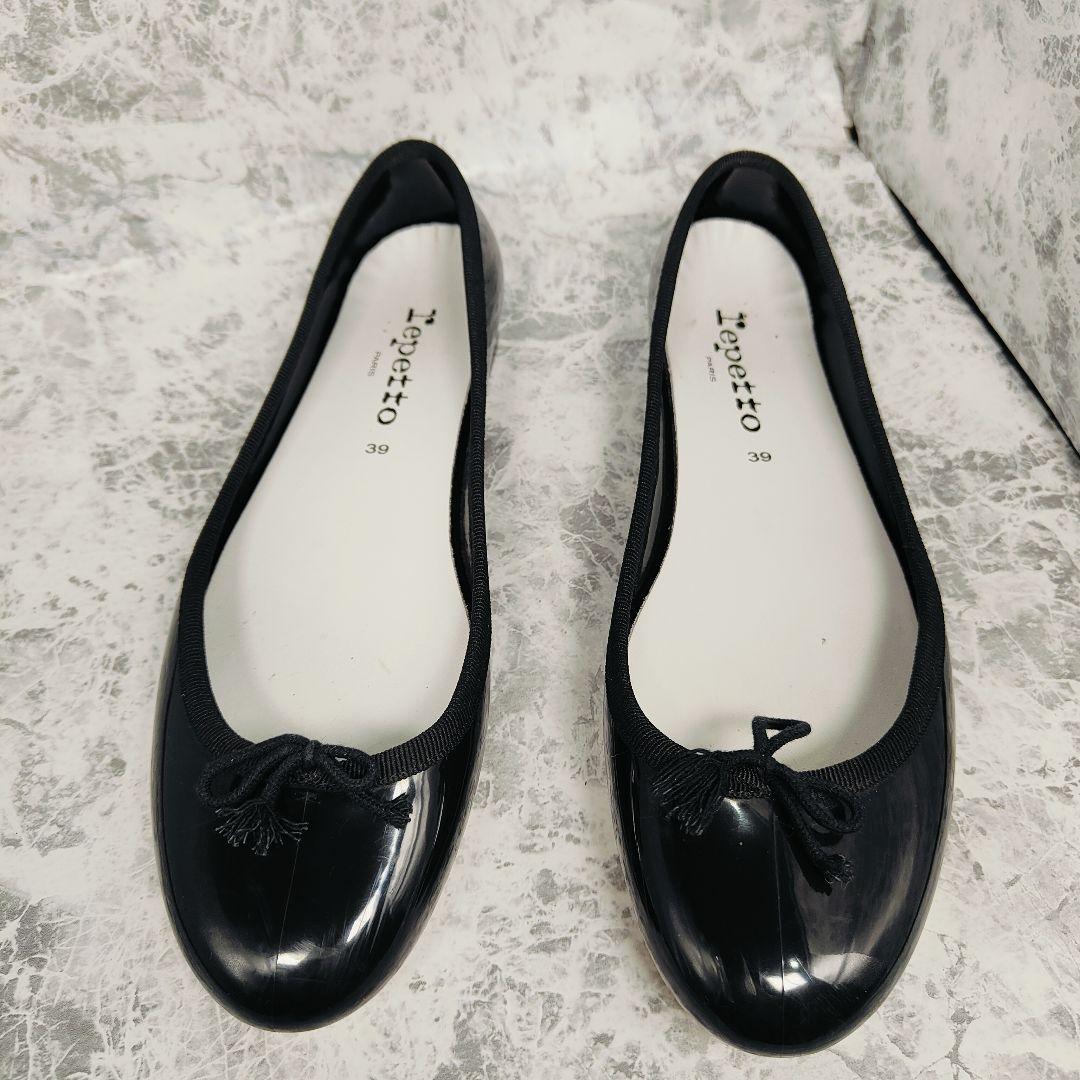 Repetto　レペット　39　サンドリオン　バレエシューズ 　レイン　黒