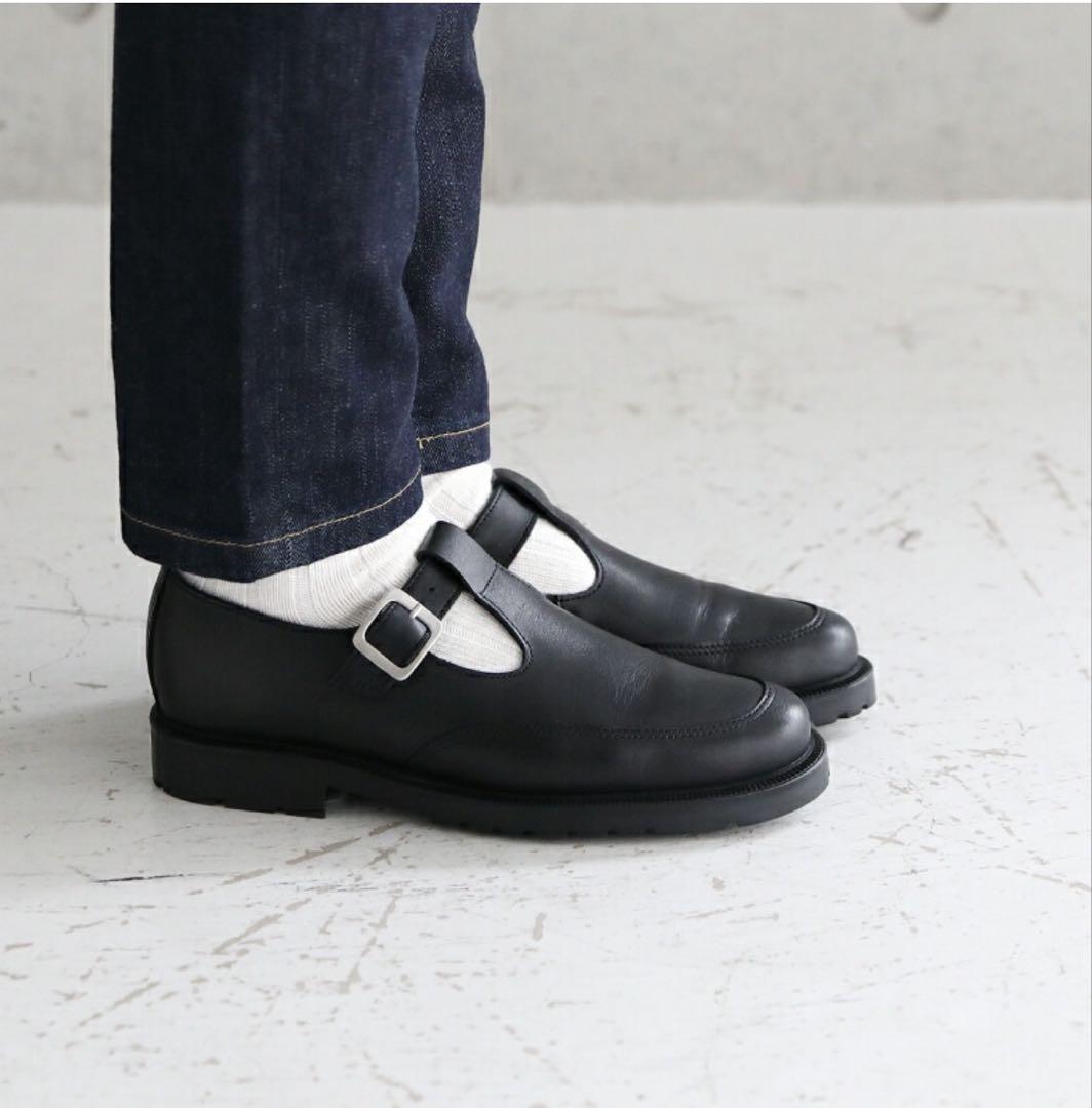 KLEMAN T字ストラップレザーシューズ　サイズ40