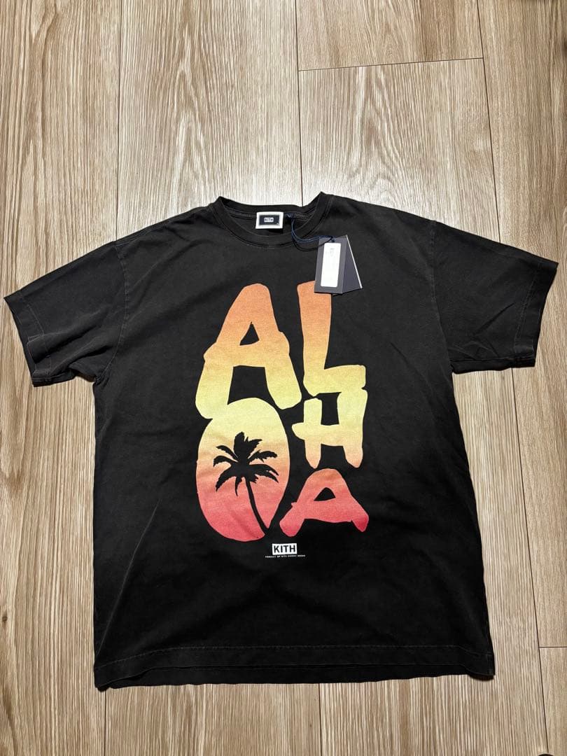 ハワイ限定　KITH ALOHA Tシャツ ブラック 新品タグ付き　Mサイズ