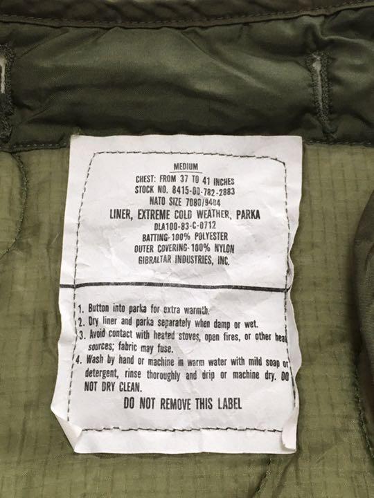限定30%OFF 新品 US ARMY M65フィッシュテールパーカー用ライナーMデッドストック5 CWmOv-m74323869940 HOT在庫