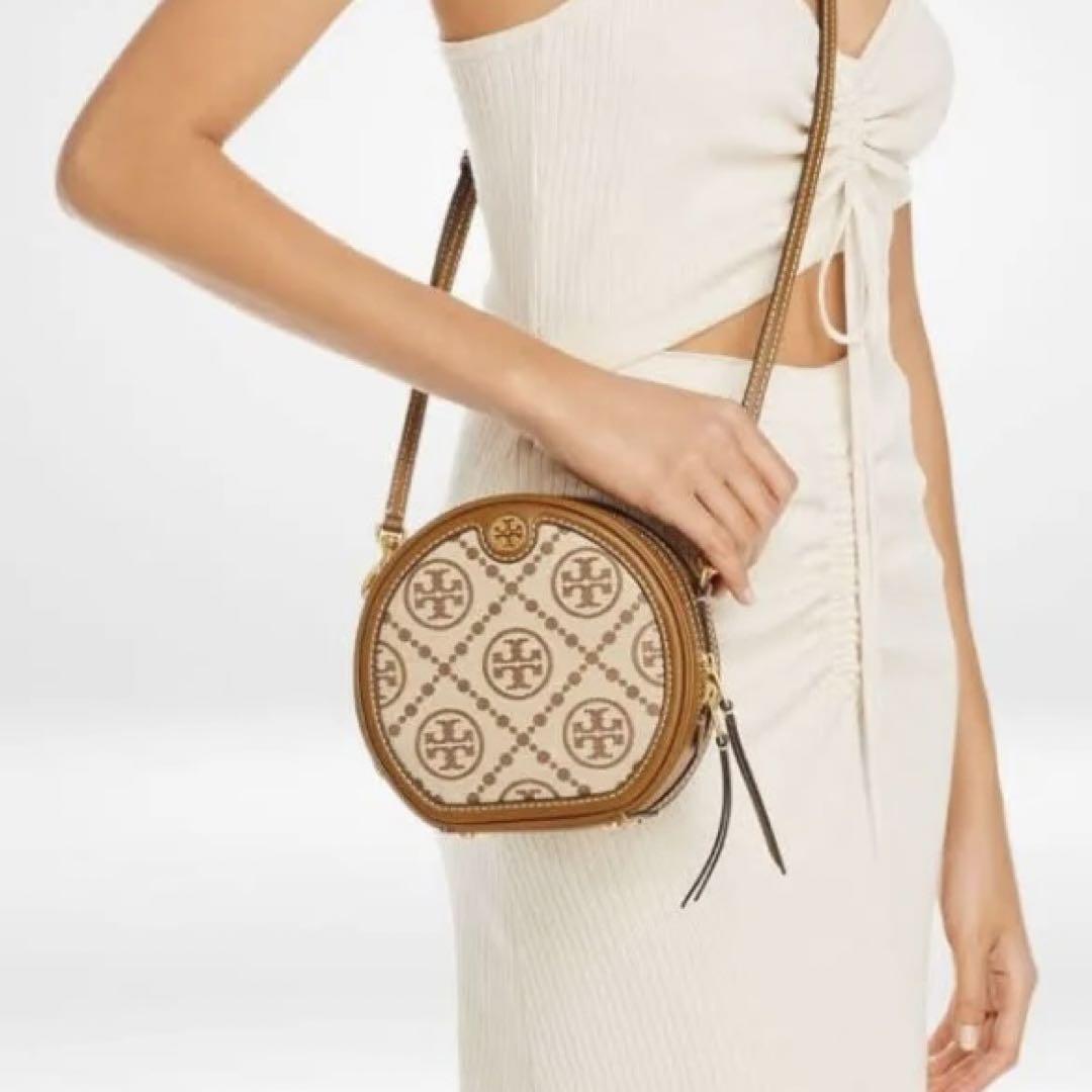 美品】Tory Burch トリーバーチ Tモノグラム ムーンバッグ