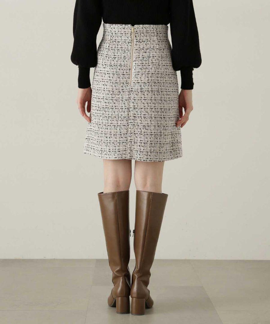 PROPORTION BODY DRESSING ミックスツイードミニスカート