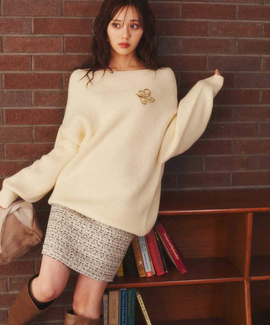 PROPORTION BODY DRESSING ミックスツイードミニスカート