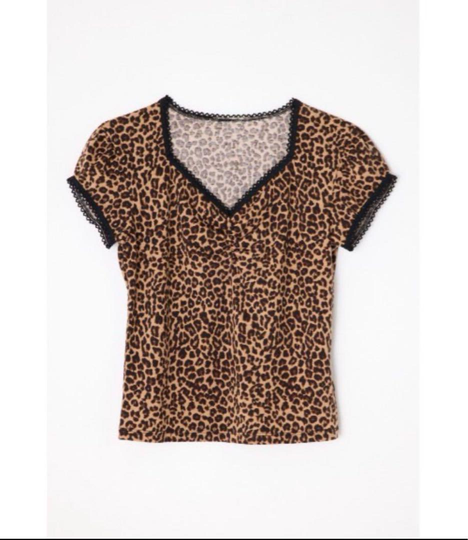 LEOPARD LACE トップス