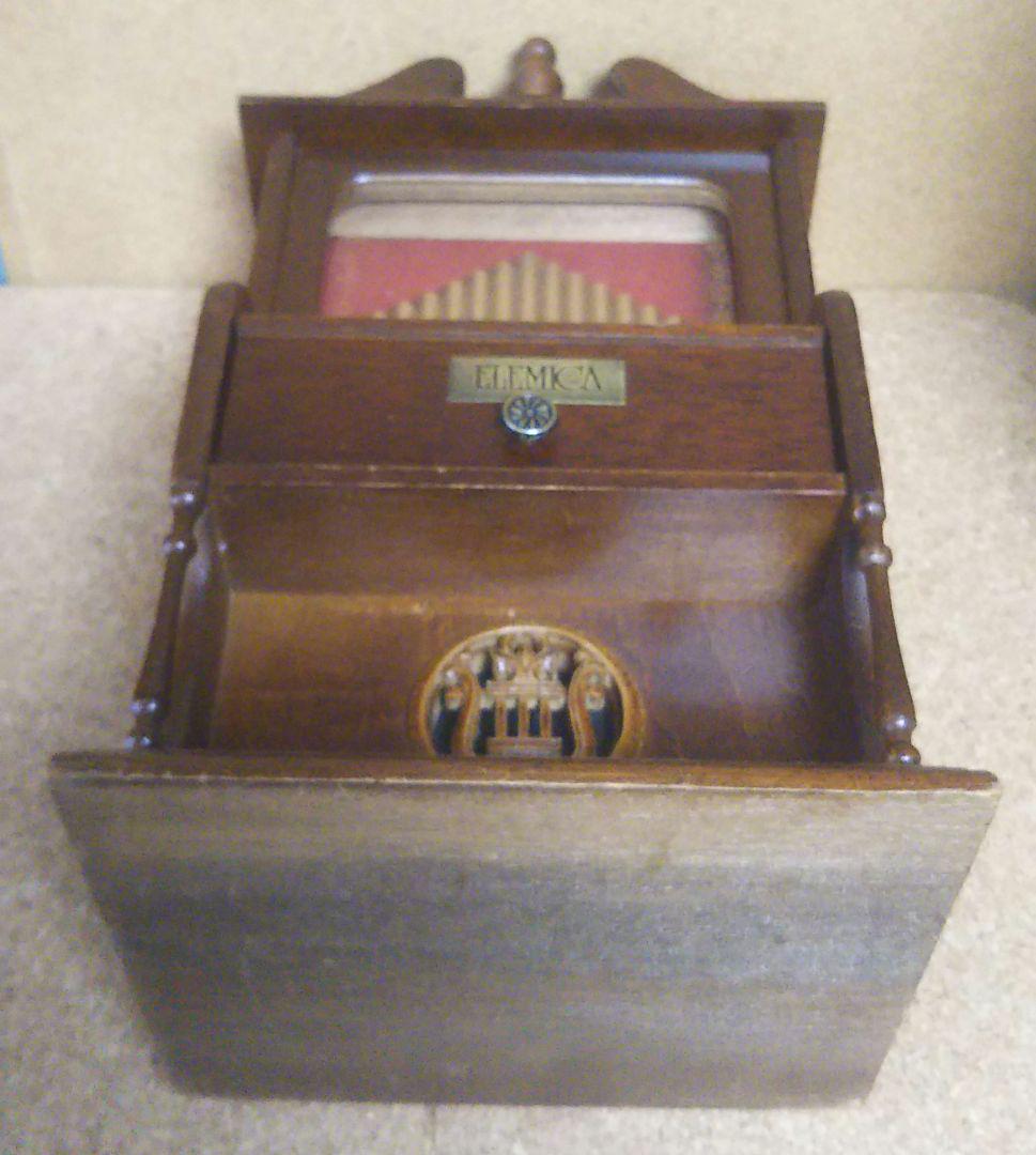 SANKYO ELEMICA ミュージカルボックス 電子オルゴール 木製小物