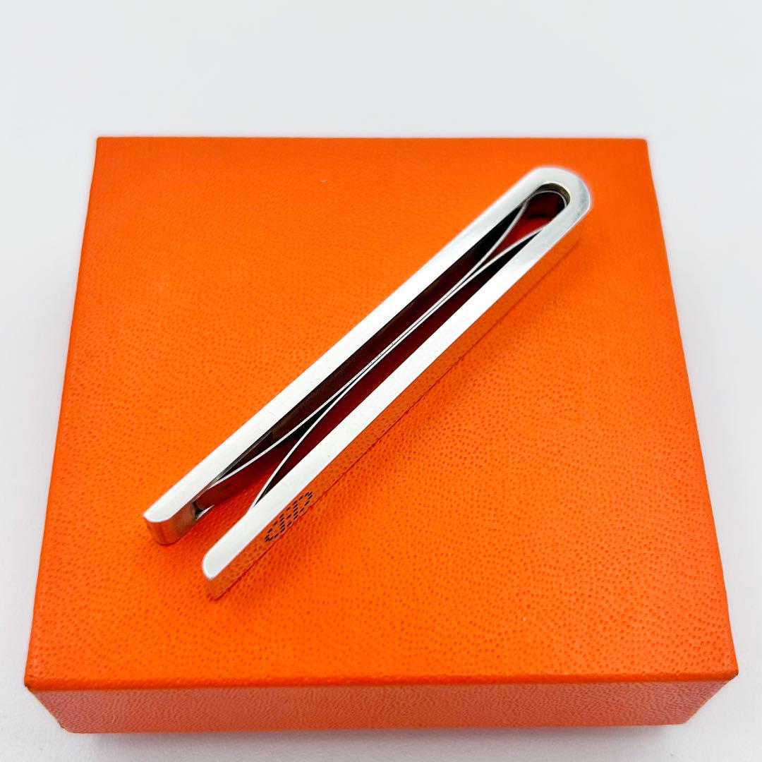 【超希少・美品】HERMES Hデザイン エブリン ネクタイピン Ag925