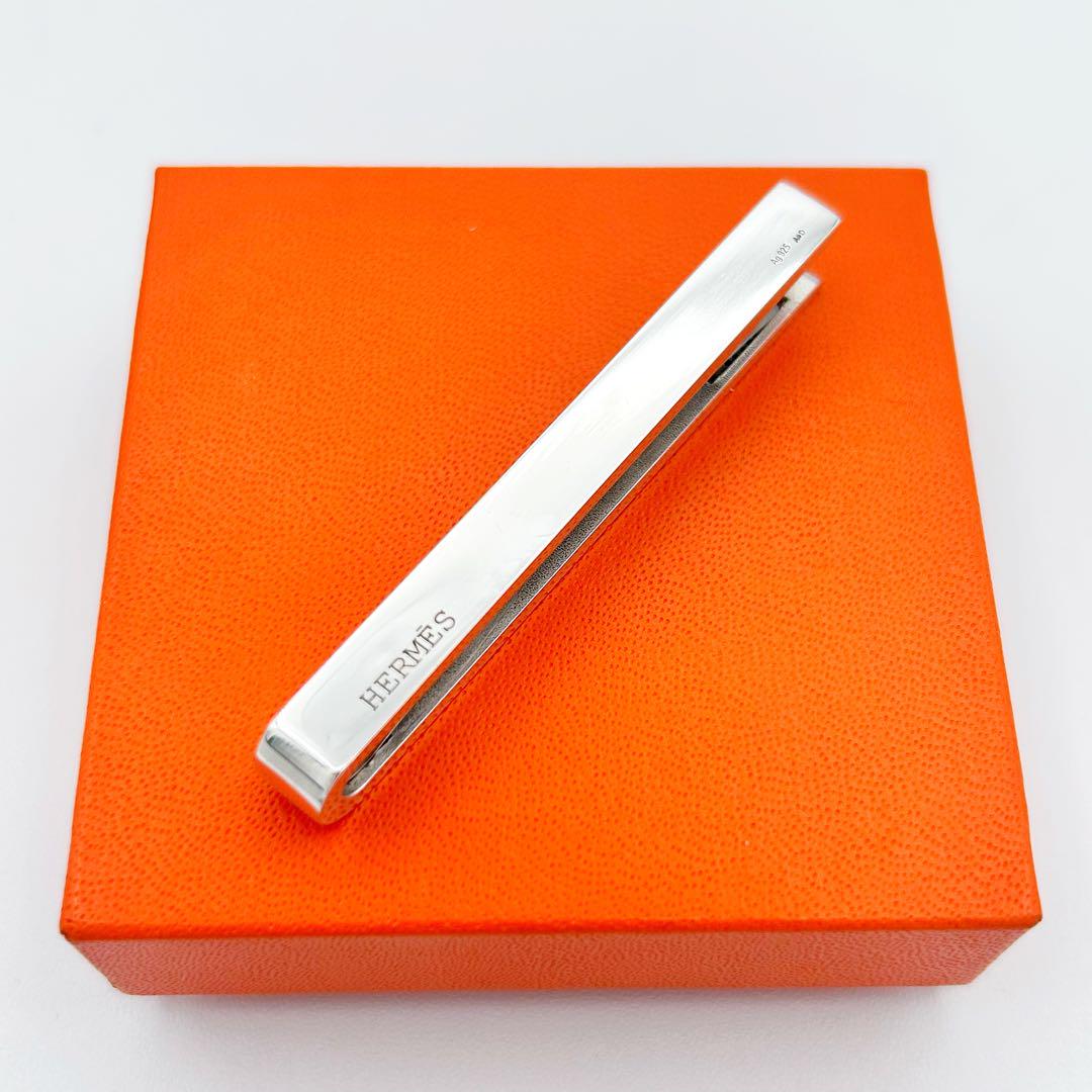 【超希少・美品】HERMES Hデザイン エブリン ネクタイピン Ag925