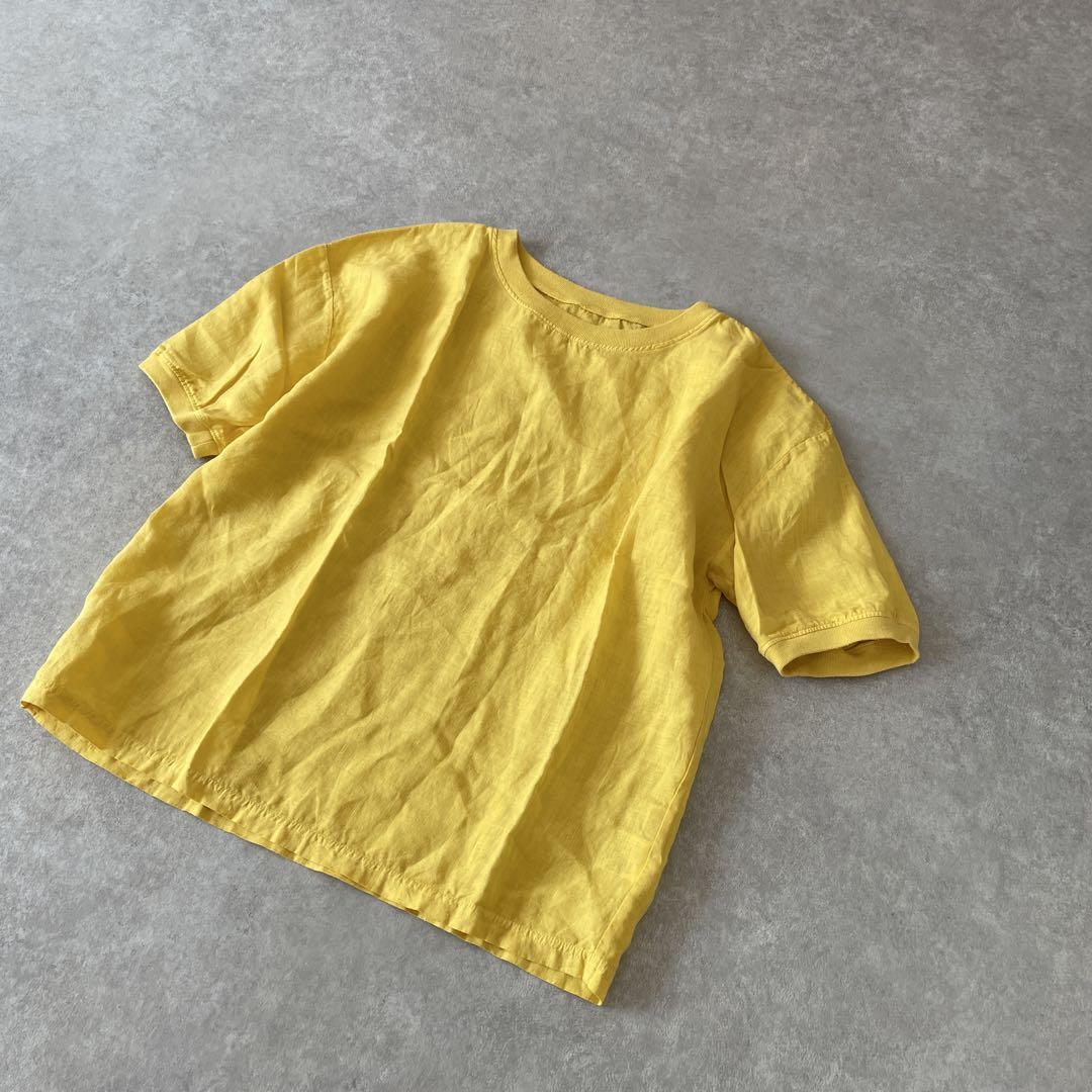 新品同様 【人気】中川政七商店 麻布Ｔシャツ イエロー