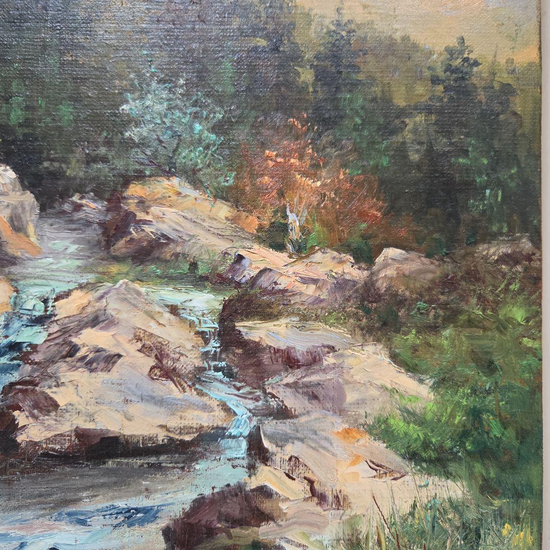 風景画 油彩 最新 油彩画 油彩 油絵 絵 HIROSHI1990 | 絵画【芝桜富士】 絵画