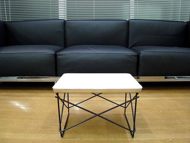 イームズ LTRテーブル ローテーブル LTRT Eames 机 白/黒ベース