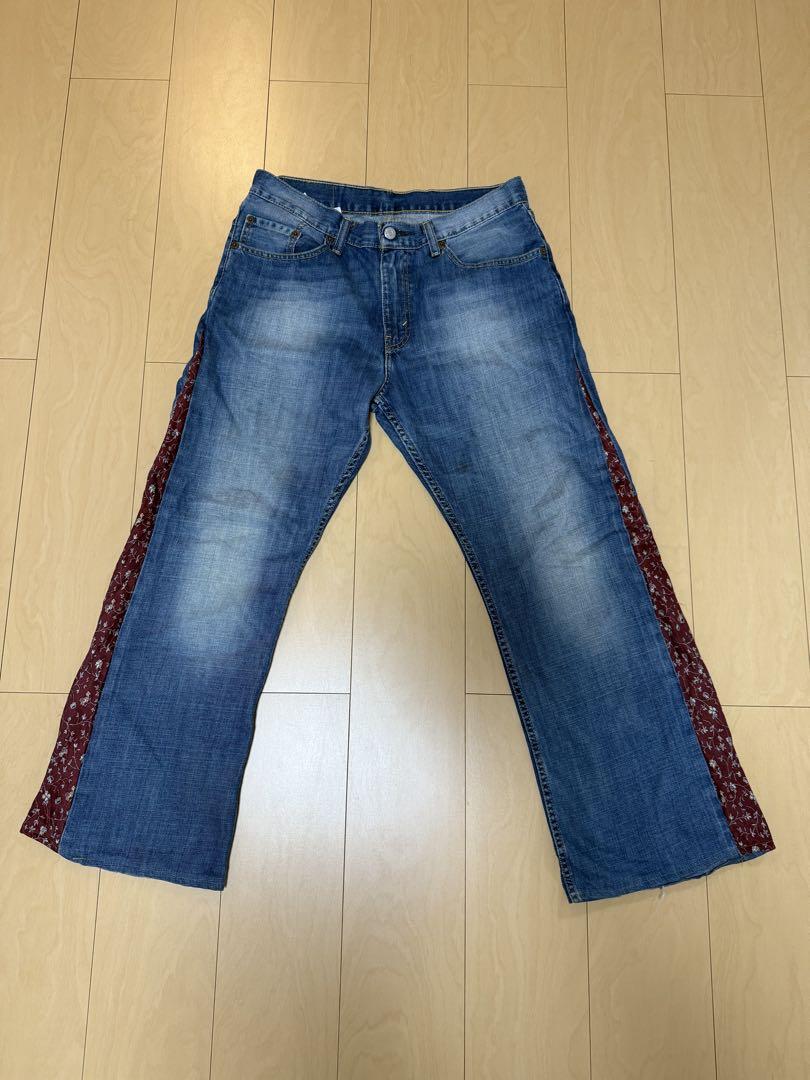 Levi's 503 デニムパンツ W34 L32 ネクタイリメイク