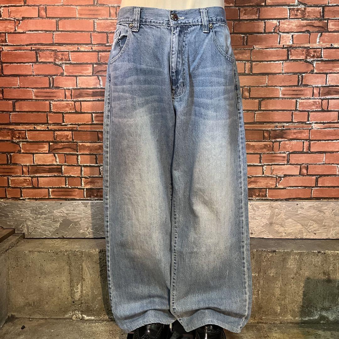 USA 古着 ECKOUNLTD デニムパンツ バギー ワイド Y2K アメカジ