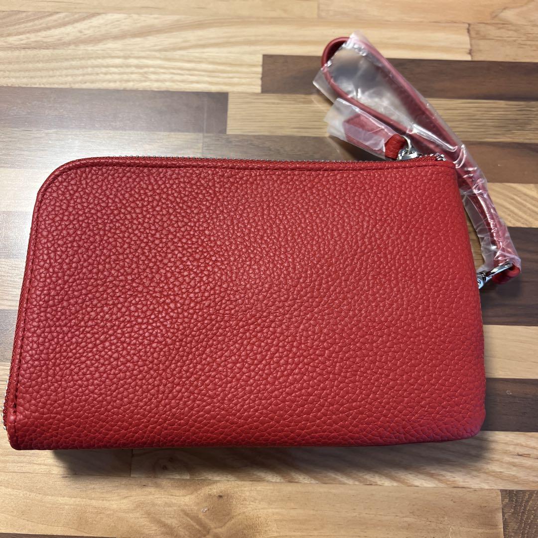 VALENTINO レッド ポーチ