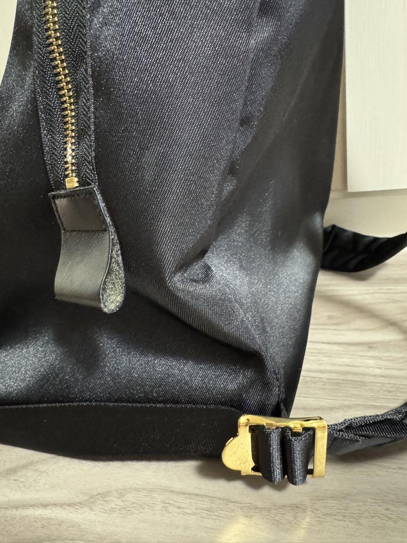 LANVIN en Bleu　ブラックリュック リボン付き
