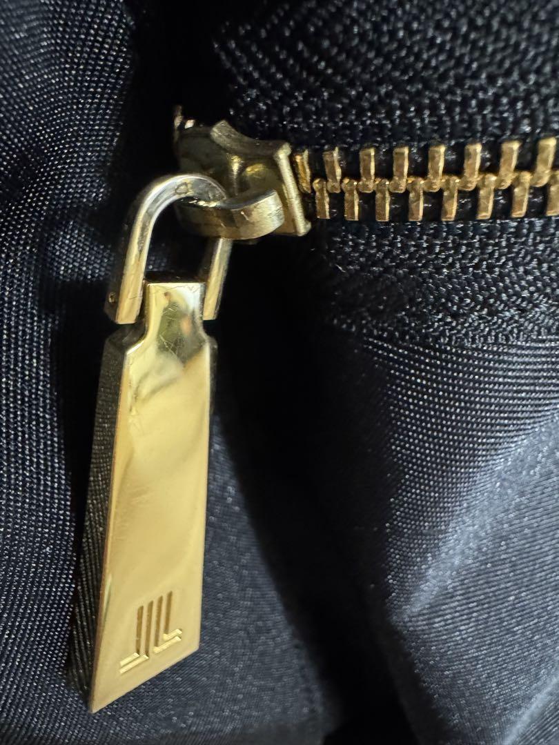 LANVIN en Bleu　ブラックリュック リボン付き
