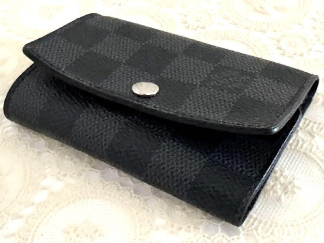 【中古美品】ルイヴィトン ダミエ グラフィット ミュルティクレ6 キーケース