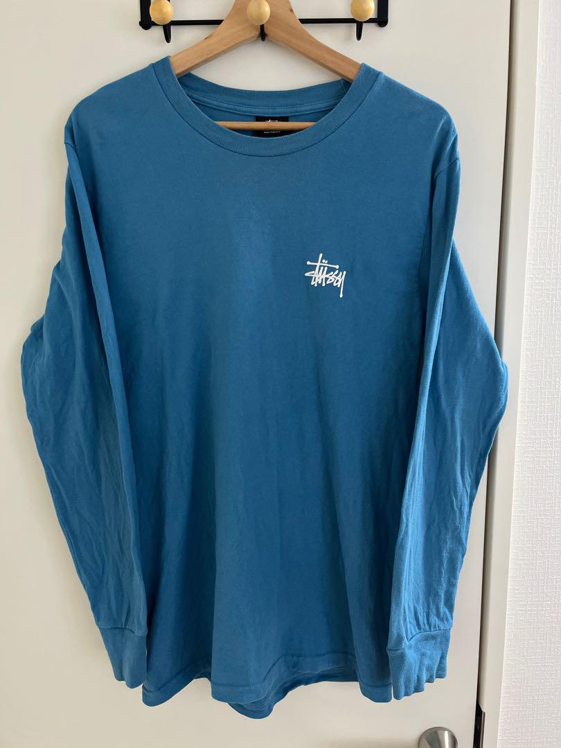 Stussy 青 長袖カットソー Sサイズ