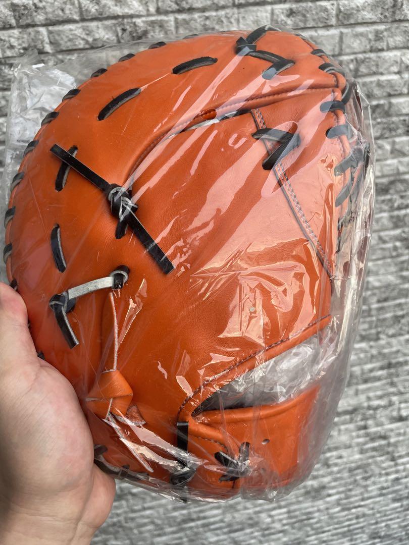 新品未使用 ファーストミット 軟式 一般用 ハイゴールド 己極