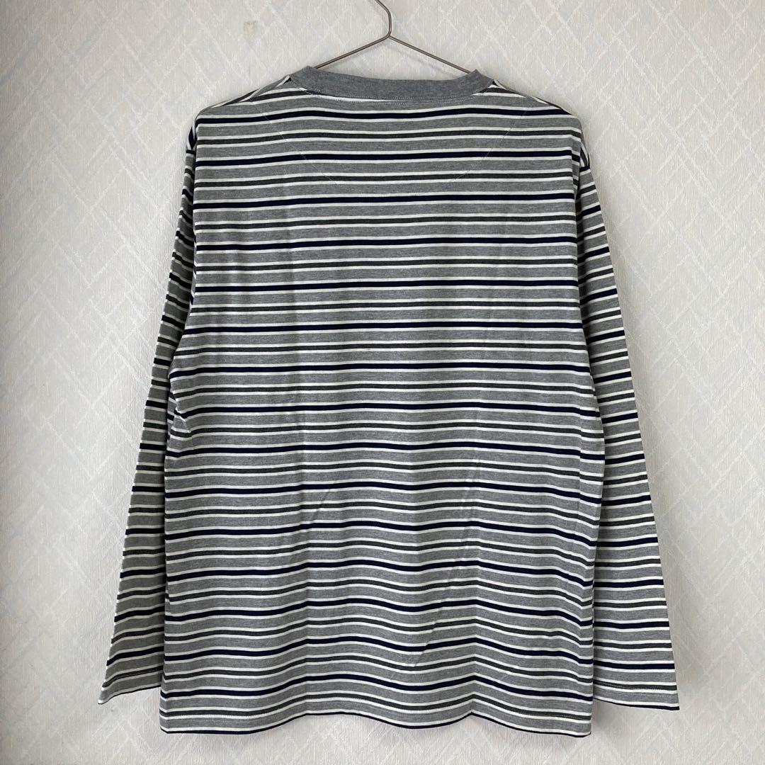 夏セール開催中新品未使用 EDWIN エドウィン グレー L ボーダー T