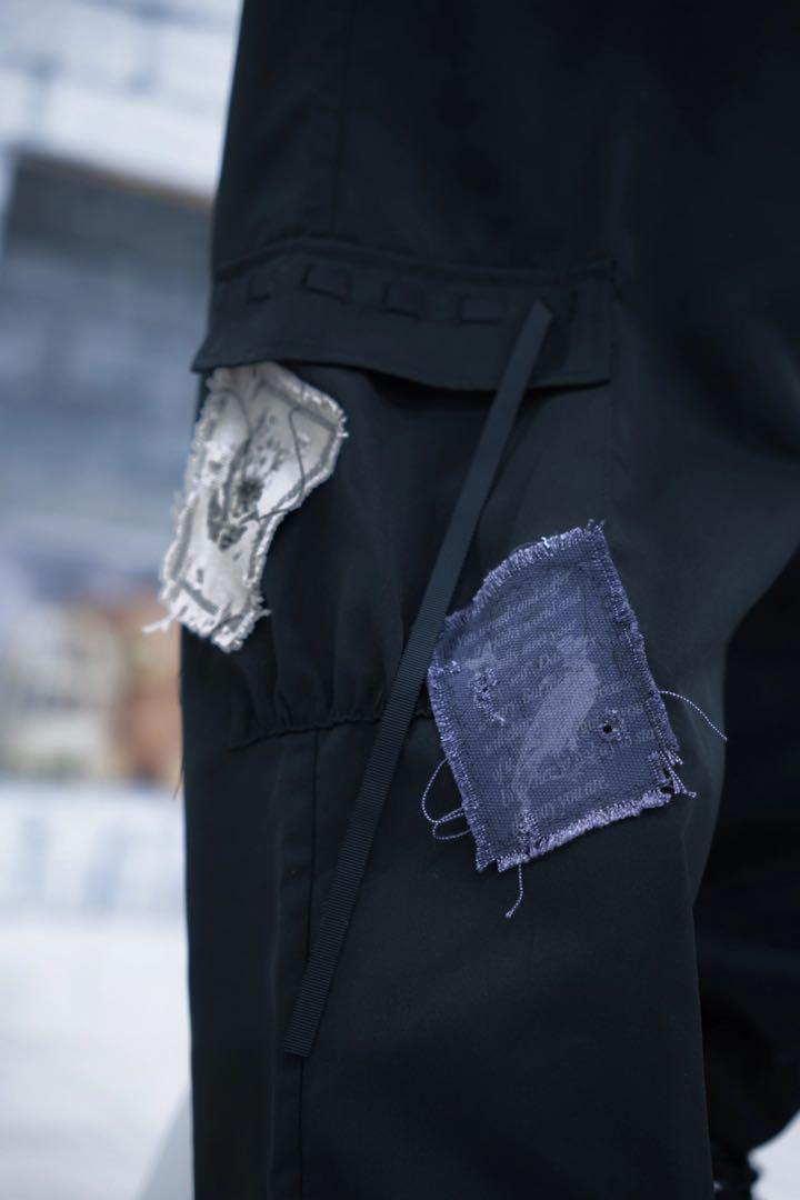 パンツ dependoll patchwork cargo pants black