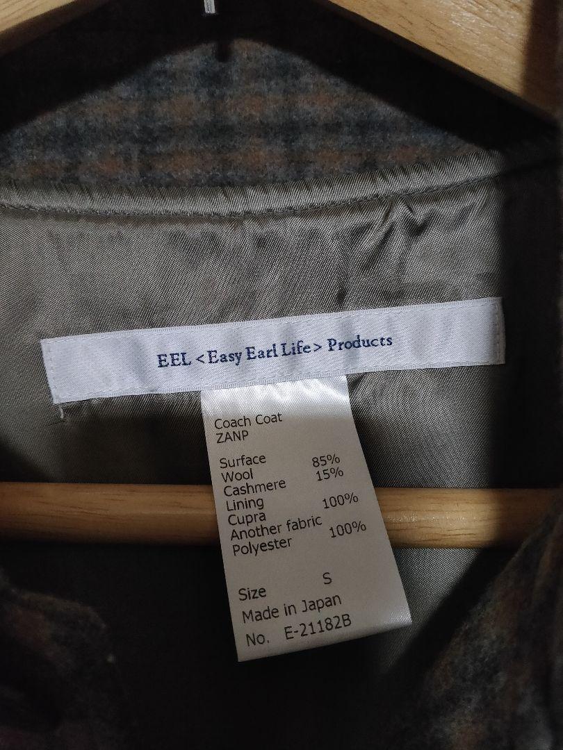 EEL イール ガンクラブチェック coach coat zanp