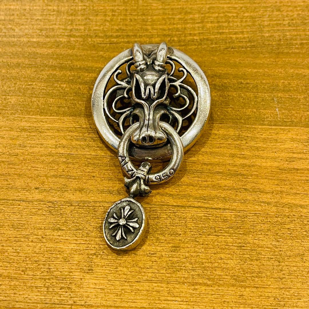 アルズニ　カスタムコンチョ　ドラゴン　シルバー　ALZUNI