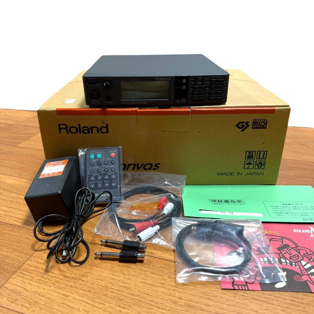 福袋安いいね半額ストア ローランド ☆美品 SC-55 リモコン付き 元箱 Canvas SOUND DTM・DAW