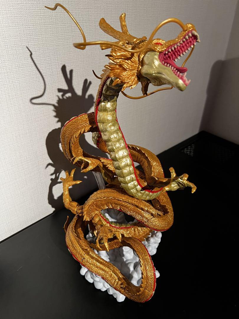 ドラゴンボール フィギュア 神龍 金 頭を上に